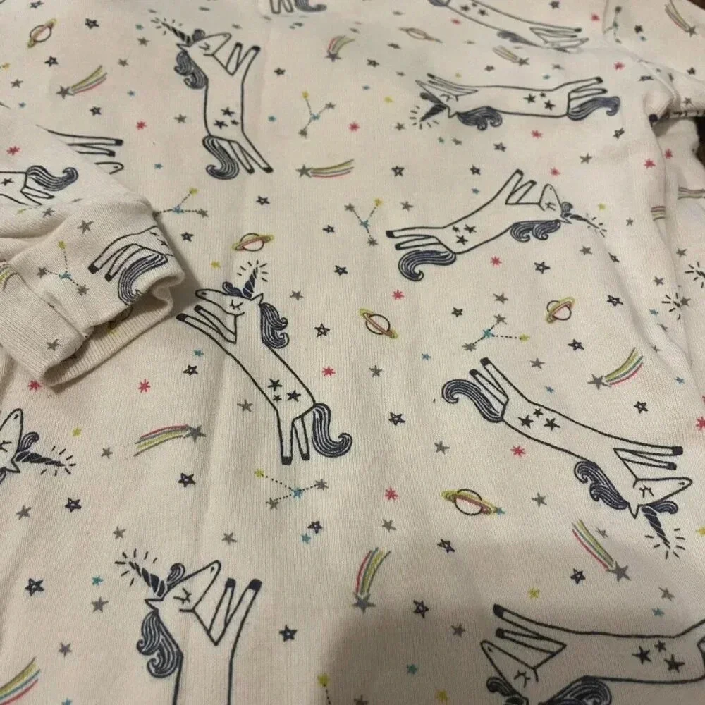 4T Gap Organic Cotton Unicorn Pajama Set, Long Sleeve